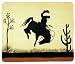 Fleece Blanket, Cowboy on Bucking Horse