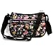 Black Lois Fabric Messenger Bag Purse Handbag