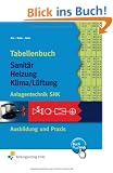 Tabellenbuch Sanit�r, Heizung, L�ftung. Anlagentechnik SHK Ausbildung und Praxis (Lernmaterialien)