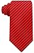 Scott Allan Red Pencil Stripe Tie For Men | Power Tie | Classic Woven Jacquard Red Striped Necktie | Corbatas para Hombres Elegantes Rojo