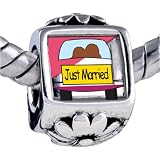 Just Married Couple Beads - Pandora Bead & Bracelet Compatible