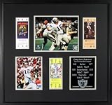 Oakland Raiders Photo "Just Win Baby" Super Bowl Tickets Display Framed