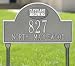 Cleveland Browns Pewter & Silver Personalized Address Plaque-with lawn stakes