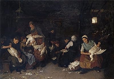 'Max Liebermann Ganserupferinnen ' Oil Painting, 10 X 14 Inch / 25 X 37 Cm ,printed On Polyster Canvas ,this Best Price Art Decorative Prints On Canvas Is Perfectly Suitalbe For Kitchen Decor And Home Decoration And Gifts