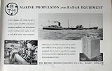 1953-54 Construction Electro Marine Radar Equipment