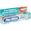 Plus White Xtra Whitening Every Day Whitening Toothpaste with Tartar Control, Cool Mint Gel, 3.5 oz (100 g)  Tubes, (Case of 6)