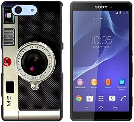 Vintage Camera Hard Plastic and Aluminum Back Case For Sony Xperia Z3 Compact Mini