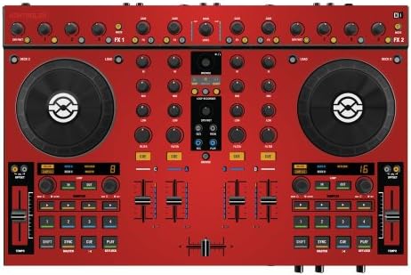 Red Protective Vinyl Overlay Skin for Kontrol S4
