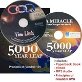 5000 Year Leap Paperback Book + Audiobook MP3 + Principles of Liberty DVD (SET OF 3)