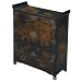 Chinese Pagoda Style Cabinet - Black