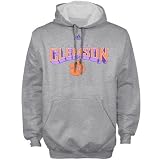 adidas Clemson Tigers Ash Book Smart Hoody Sweatshirt