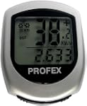 Profex Fahrrad- Computer 15 Fkt., silber