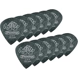 Dunlop Tortex Pitch Black Jazz Guitar Picks 1 Dozen, 1.0Mm