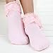 Asoidchi 3 Pairs Vintage Lace Ruffle Frilly Ankle Socks Ladies Princess Girl
