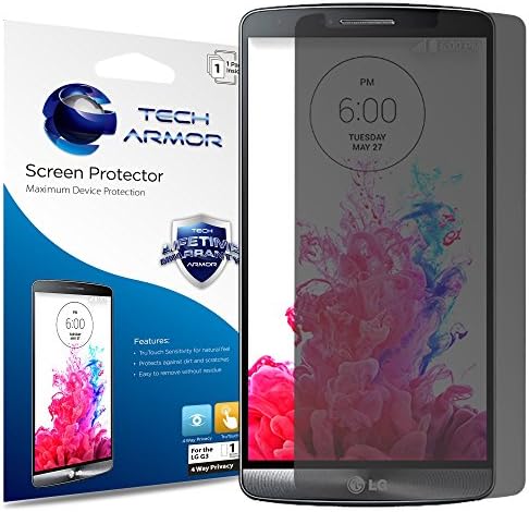 G3 Privacy Screen Protector, Tech Armor 4Way 360 Degree Privacy LG G3 Screen Protector [1-Pack]