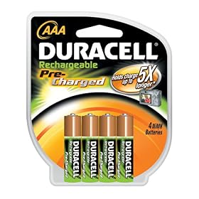 Buy Duracell Pre Charged Rechargeable Nimh AAA Batteries, 4-Pack by Duracell now!