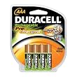 Duracell Pre Charged Rechargeable Nimh AAA Batteries, 4-Pack