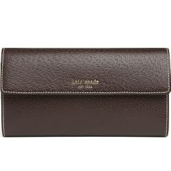 Kate Spade Wellesley Maria Brown Checkbook Wallet