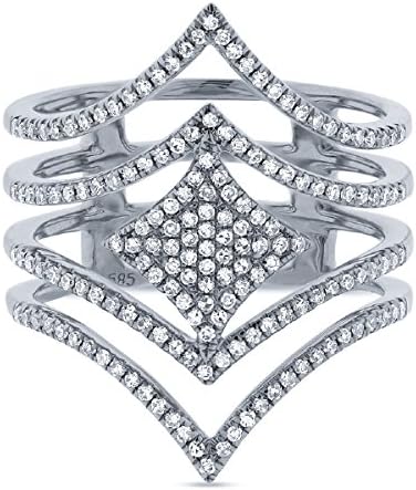 Diamonds By Vicki 0.49ct 14k White Gold Diamond Lady's Ring