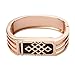 Eway Zine Alloy Housing Replacement Bracelet for Fitbit Flex Wireless Activity and Sleep Wristband Rose Gold