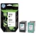 Hewlett Packard [HP] No. 350 & No. 351 Inkjet Cartridge Combo Pack 200pp Black and 3-Colour Ref SD412EE