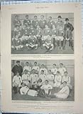 1898 RUGBY UNION FOOTBALL ENGLAND IRELAND GLADSTONE