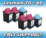 TonerPals Remanufactured Ink Cartridge for Lexmark 70 And Lexmark 60 (4 Black 2Color)