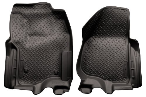 Husky Liners Classic Style Custom Fit Molded Front Floor Liner for Select Ford F-250 /F-350 Models (Black)