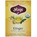 Yogi Ginger, Herbal Tea Supplement, 16-Count Tea Bags (Pack of 6)