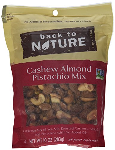 Back to Nature Cashew, Almond, & Pistachio Mix 10oz (Pack of 4)