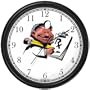 Black Internist or General Practitioner or GP writing Prescription Medical Doctor Wall Clock by WatchBuddy Timepieces (Hunter Green Frame)