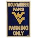 West Virginia University Fans Parking Only NCAA Tin Sign