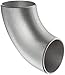 Merit Brass-NC01401 Stainless Steel 304/304L Pipe Fitting, Long Radius 90 Degree Elbow, Butt-Weld, Schedule 10, 1-1/4