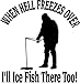 Ice Fishing Sportsman Hunting Vinyl Decal Sticker- 12