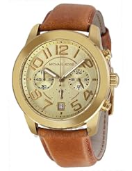 Michael Kors Champagne Dial Brown Leather Ladies Watch MK2251