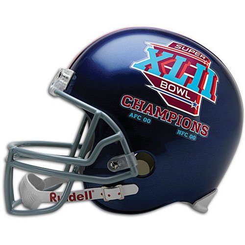 Riddell New York Giants Super Bowl XLII Champions Deluxe Replica Full Size Helmet
