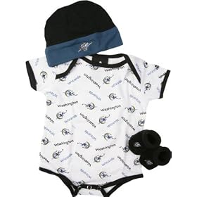 washington wizard apparel baby newborn creeper bib booties