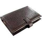 ファイロファックス手帳　リージェンシー バイブル　サイズ　茶色　オーストリッチ　プリント　FILOFAX Regency