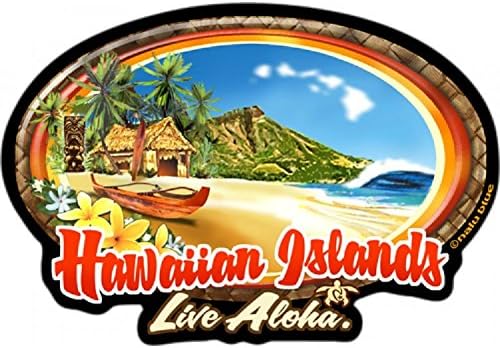 Hawaiian Decal Island Beach Live Aloha