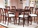 All new item 7 pc wood counter height dining table set with butterfly leaf and lazy susan