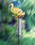The Encore Group Ducks Rain Gauge Staked