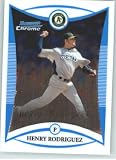 2008 Bowman Chrome Draft Prospects #BDPP76 Henry Rodriguez FG - Oakland Athletics (Future's Game - Prospect)(Baseball Cards)