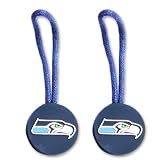 Seattle Seahawks Zipper Pull Charm Tag Set Luggage Pet Id Nfl