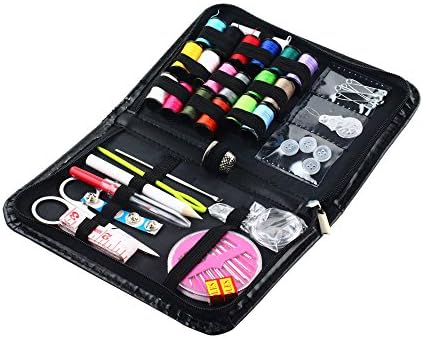 Art Supply Professional Sewing Kits With Leather Case Small for Beginners Sets of (38 Pcs) Best Adults Kids Girls And Children Travel Campers, Portable Ideal Camping Home Well Use
