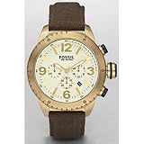 Fossil Mens DE5005 Sport Cream Dial Watch