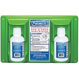PhysiciansCare 24-102 Wall Mountable Eye and Skin Flush Station with Two 16 oz Bottles, 16-1/2" L x 3-3/4" W x 13-1/2" H