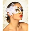 Maske wei�/gold