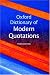 Oxford Dictionary of Modern Quotations