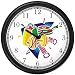 Weight Training or Lifting Equipment Collage Physical Fitness-Exercise-Body Building Wall Clock by WatchBuddy Timepieces (Black Frame)