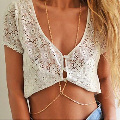 Lucky jewelry brand Simple Double Individual Character and Sexy Tassel BodyChain